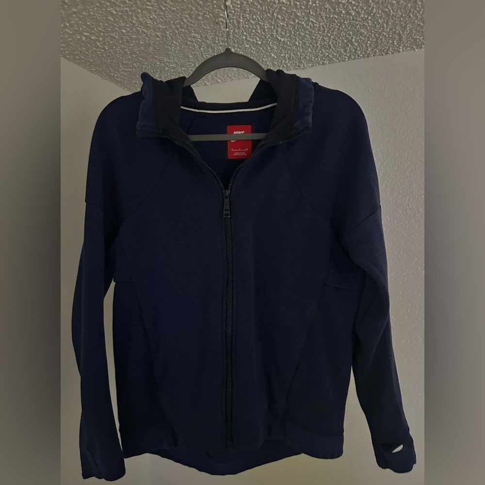 Nike Navy Blue Zip-Up Hoodie